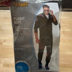 Spirit Olive Green Flight Suit Halloween Costume